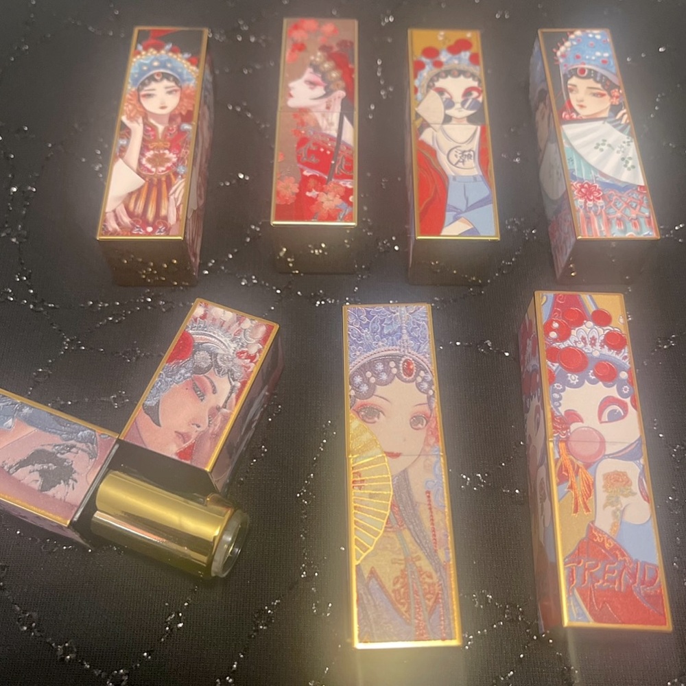 Empty lipstick tubes